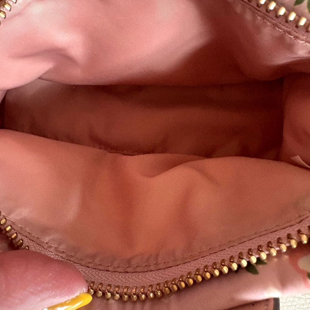 Rare Tory Burch Pink Floral Mini Ella aka Micro Ella Tote - Picture 11 of 14